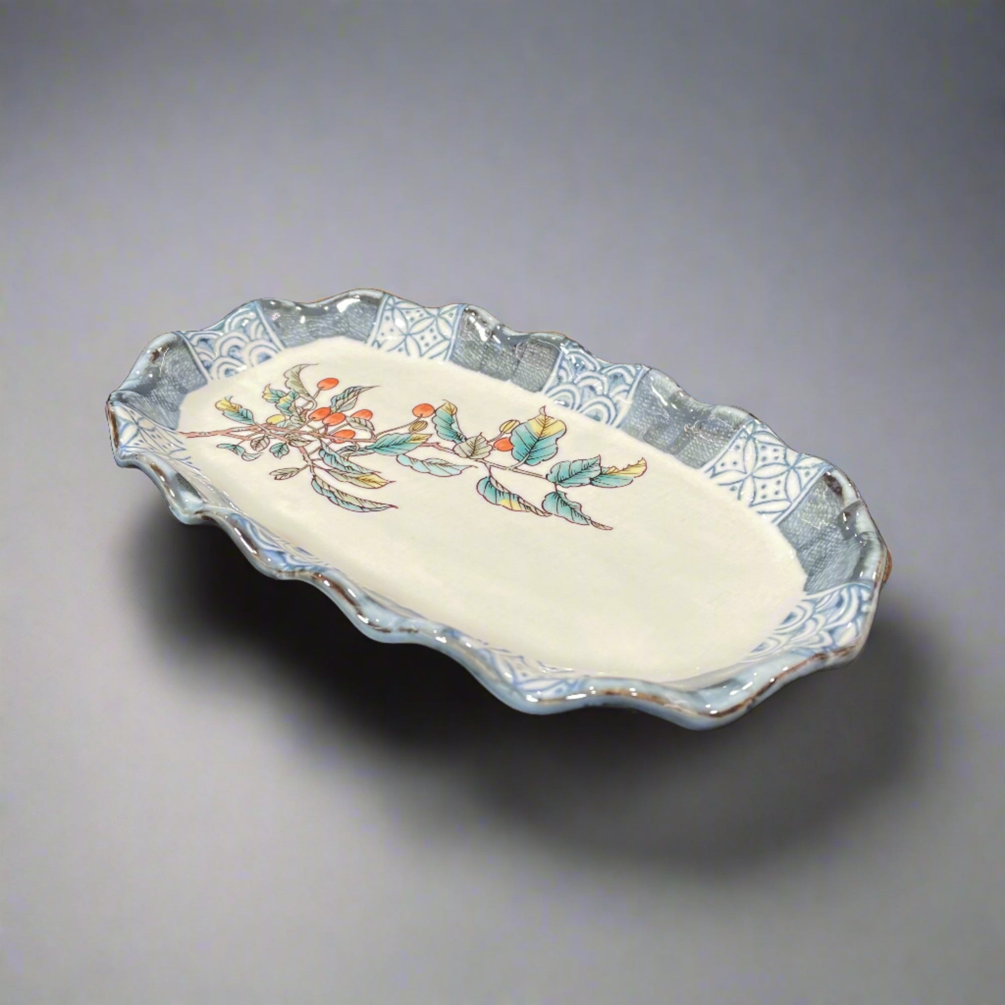 Kutani-ware Fruits Variety Design Plate Set 5pcs