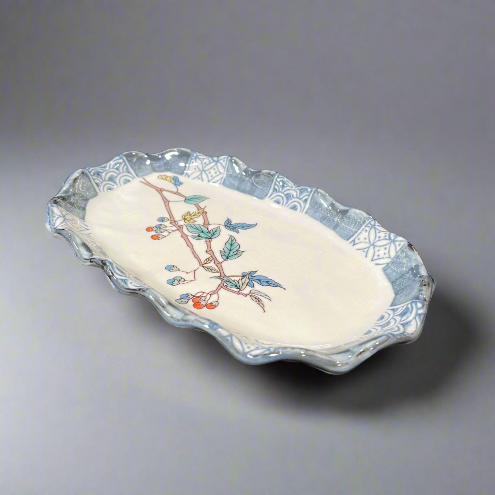 Kutani-ware Fruits Variety Design Plate Set 5pcs