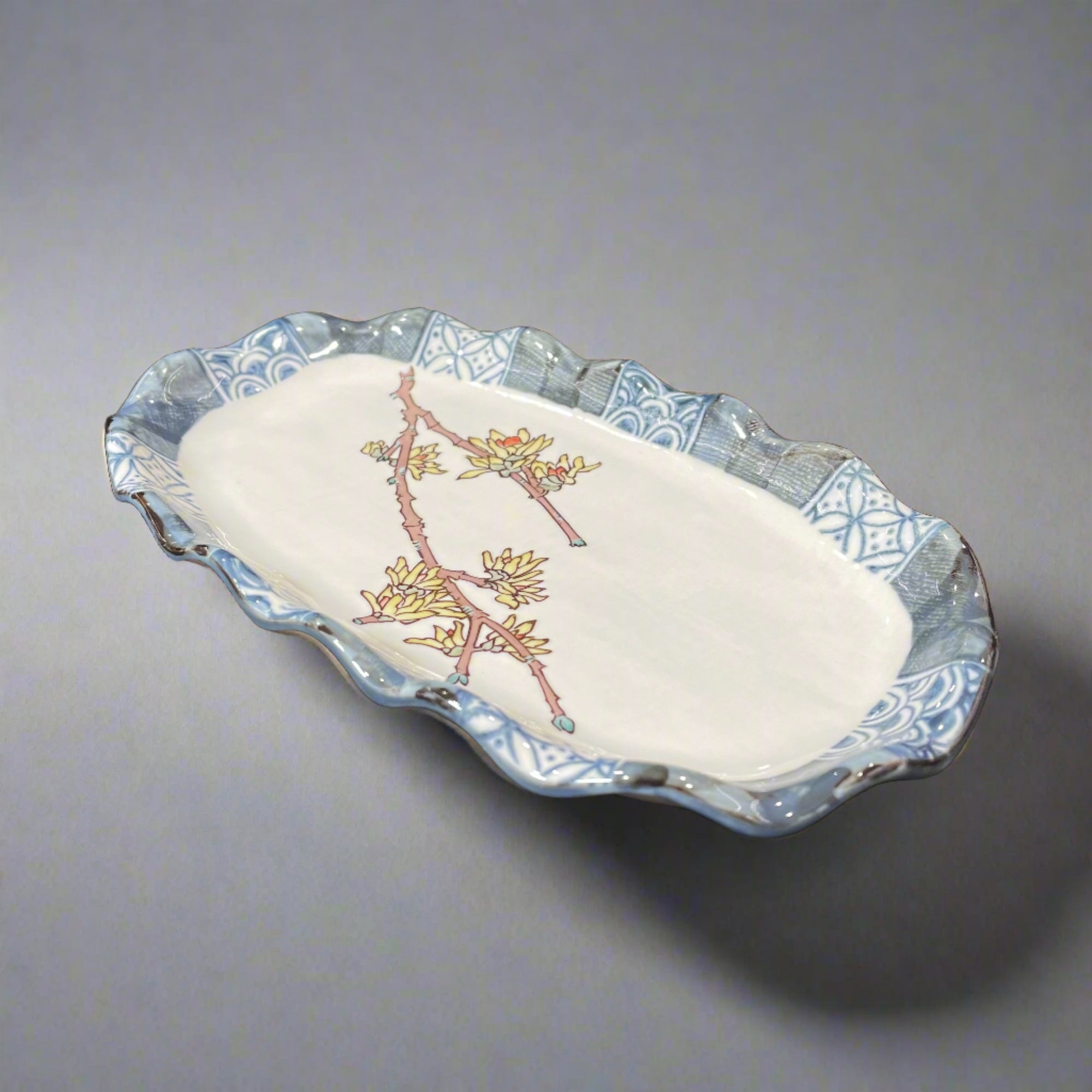 Kutani-ware Fruits Variety Design Plate Set 5pcs
