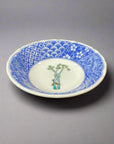 Kutani-ware Vegetable Paint Deep Plate Set 5pcs