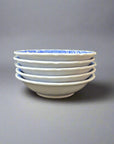 Kutani-ware Vegetable Paint Deep Plate Set 5pcs