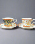 Kutani-ware Tetsusen Arabesque Coffee Cup Set