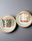 Kutani-ware Tetsusen Arabesque Coffee Cup Set
