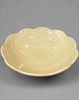 Ichiyama White Tea Flower Deep Plate