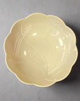 Ichiyama White Tea Flower Deep Plate