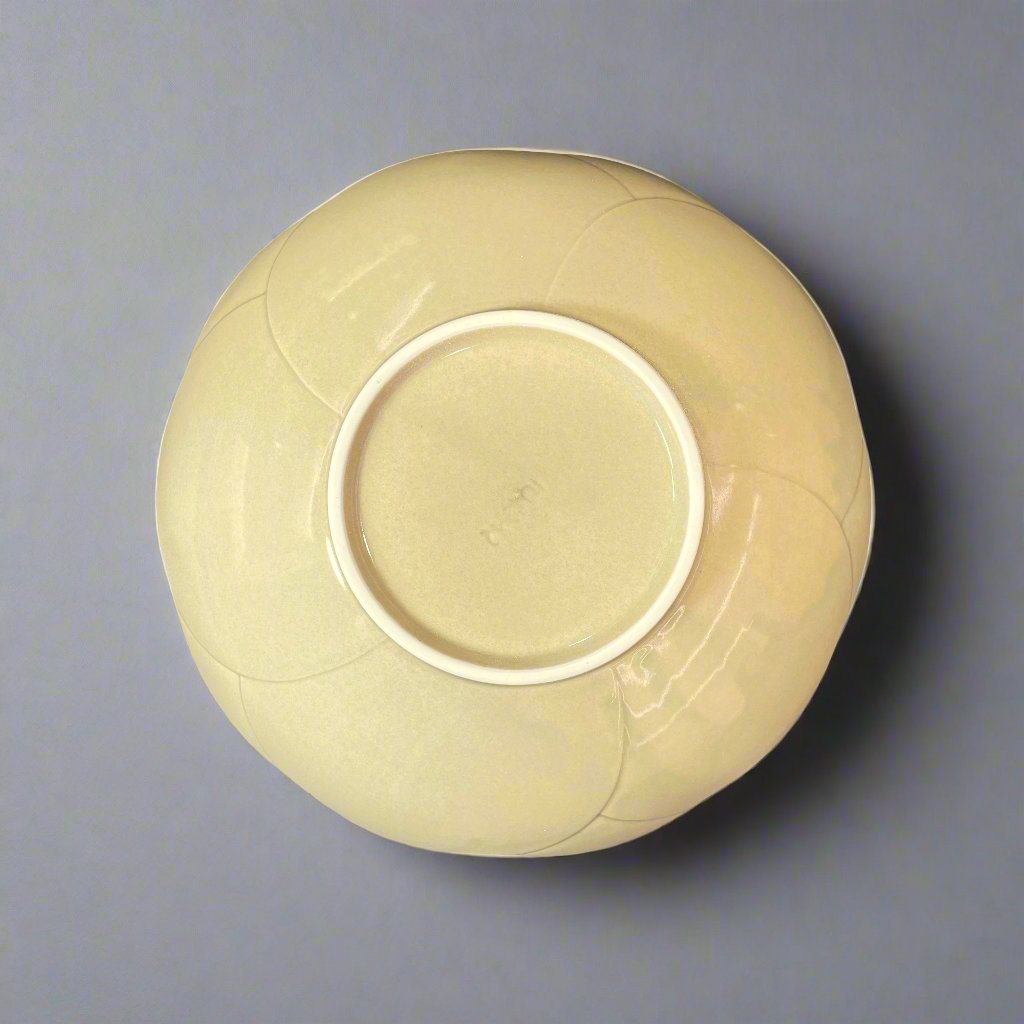 Ichiyama White Tea Flower Deep Plate