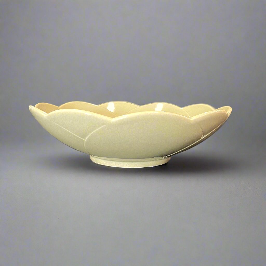 Ichiyama White Tea Flower Deep Plate