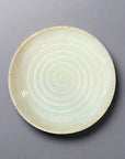 Ichiyama Crackle Green Glaze Plate