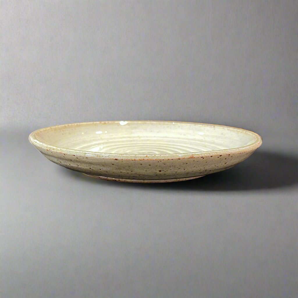 Ichiyama Crackle Green Glaze Plate