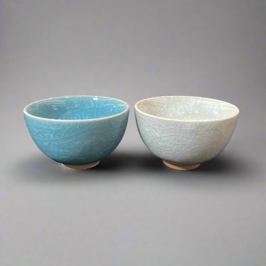 Fukui Craft Cracked Glaze Tea Cup - White