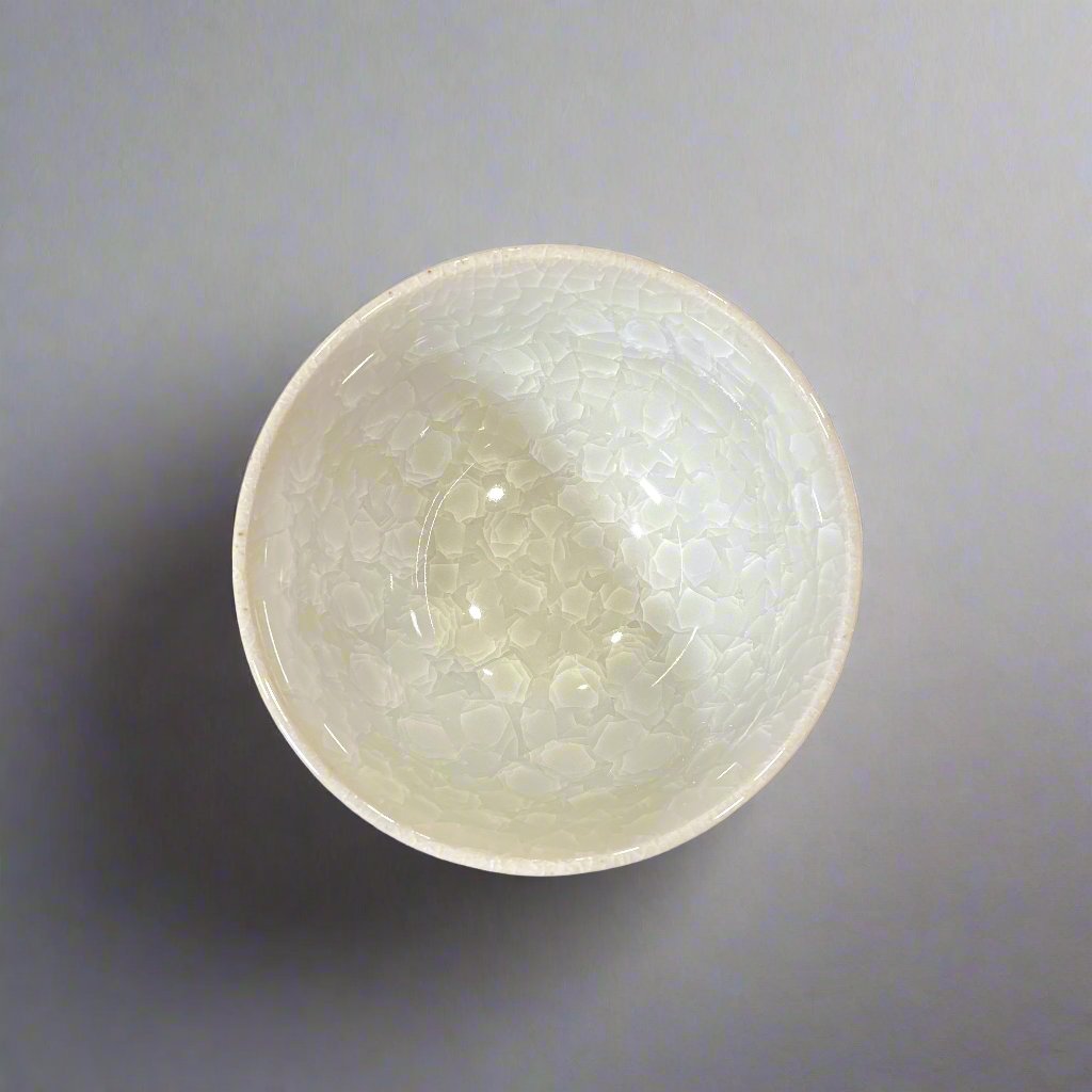 Fukui Craft Cracked Glaze Tea Cup - White