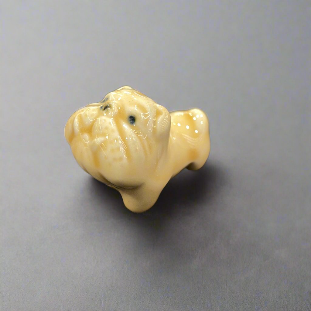 Mino ware Chopsticks Rest - Bull Dog