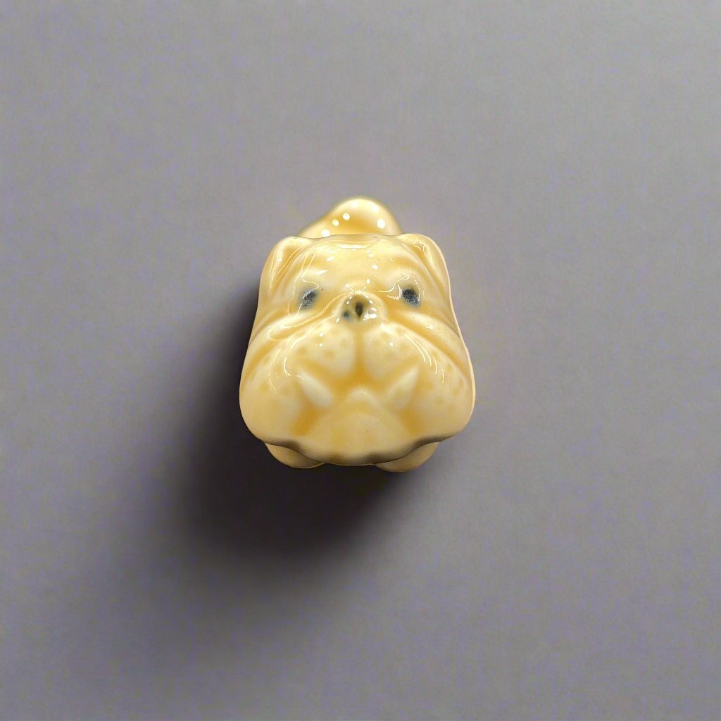 Mino ware Chopsticks Rest - Bull Dog