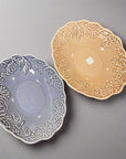Ceramic Ai Embodied Flower Plate Set