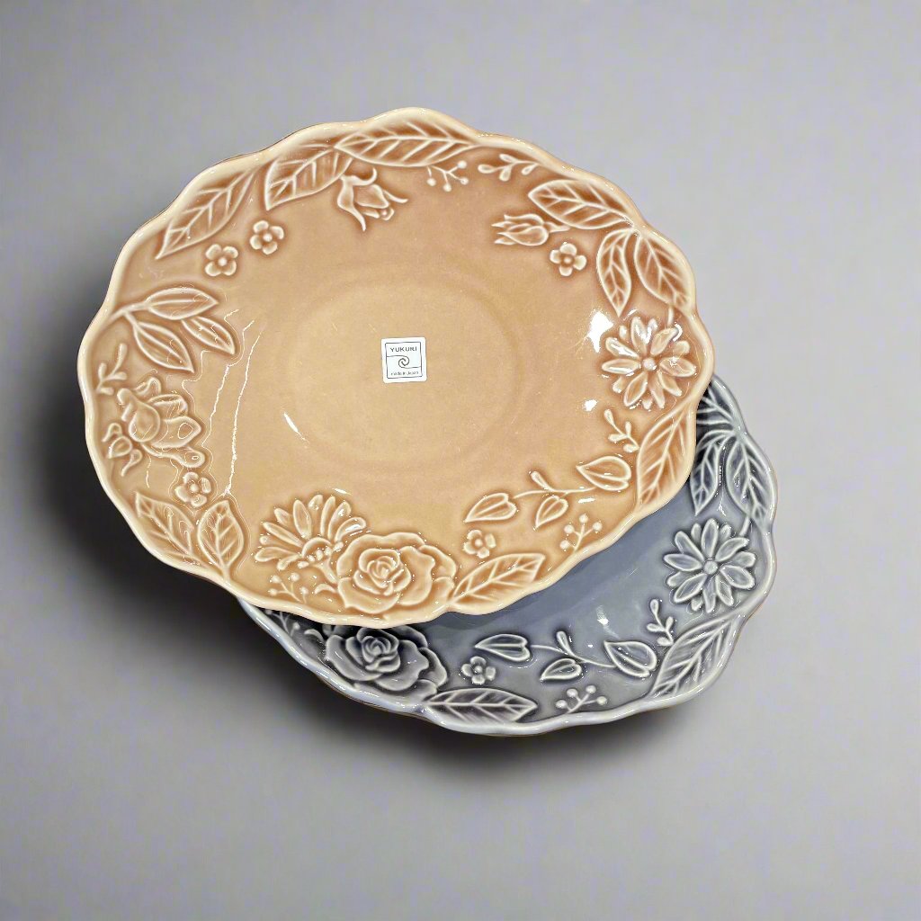 Ceramic Ai Embodied Flower Plate Set