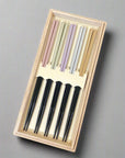 Japanese Chopsticks Gift Set - Champagne
