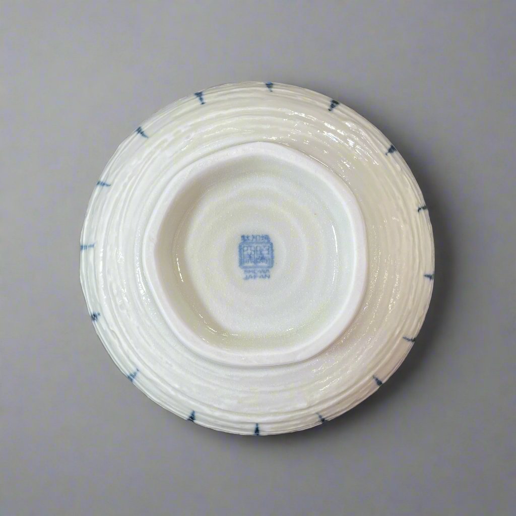 Navy Striped Rokubey Textured Bowl - 2 Colours