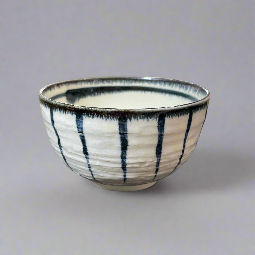 Navy Striped Rokubey Textured Bowl - 2 Colours