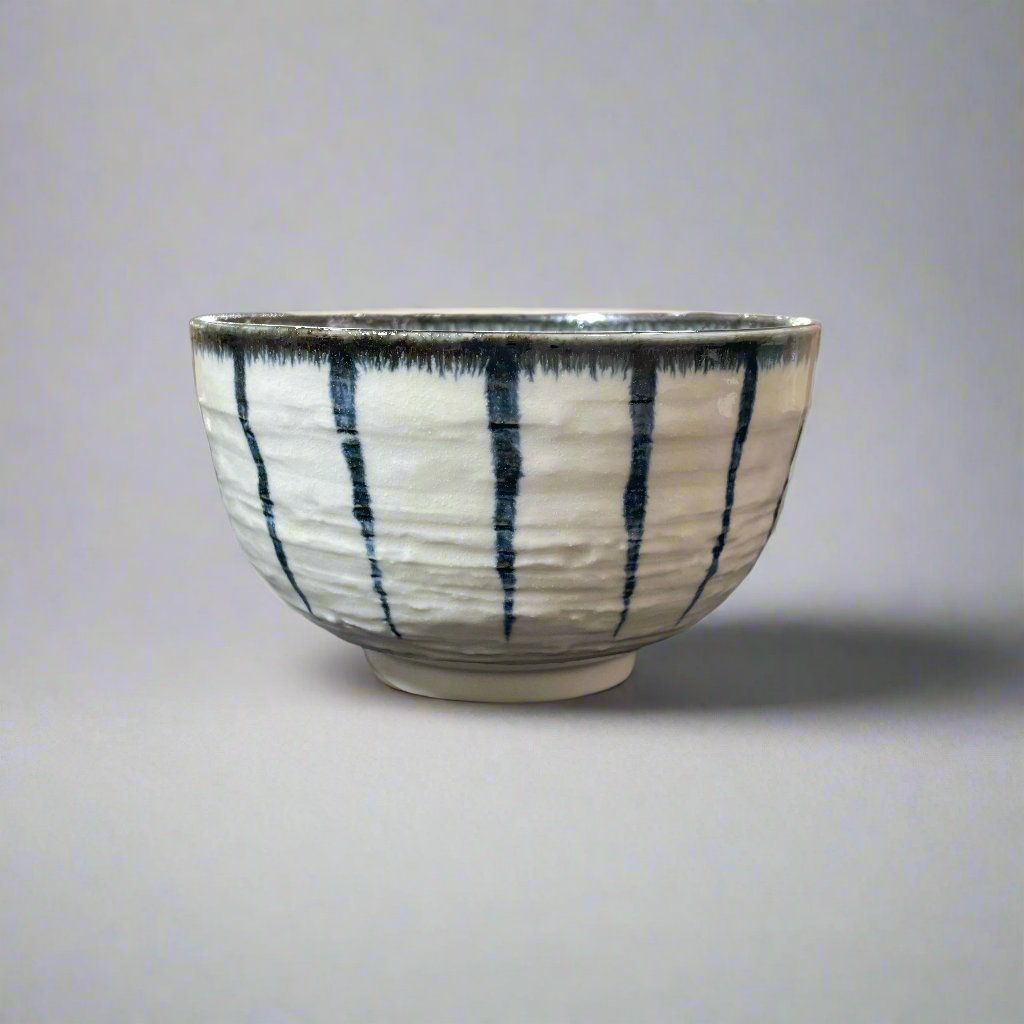 Navy Striped Rokubey Textured Bowl - 2 Colours