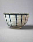 Navy Striped Rokubey Textured Bowl - 2 Colours