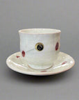 Shigaraki-ware Cherry Cup & Saucer Set