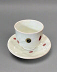 Shigaraki-ware Cherry Cup & Saucer Set