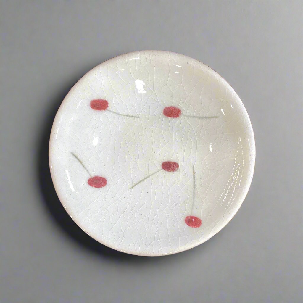 Shigaraki-ware Cherry Cup & Saucer Set