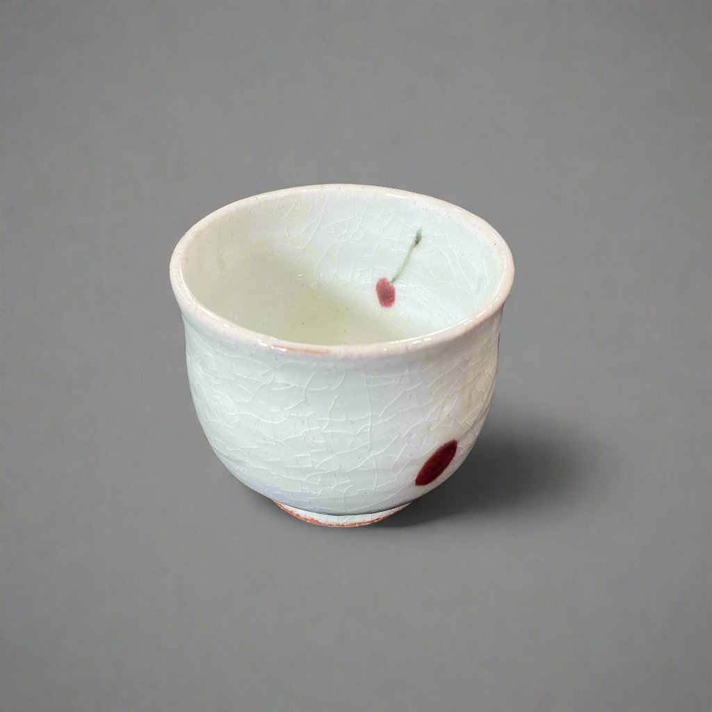 Shigaraki-ware Cherry Cup & Saucer Set