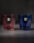Kagami Edo Kiriko Crystal Sake Glass Pair Set - Crane 折鶴