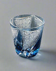 Old Fashioned Whisky Glass by Kosho Nemoto - Harp (Blue)