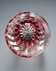 Edo Kiriko Crystal Whisky Glass by Kimura Yasunori - Red Mt Fuji