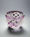 Yamada Glass Edo Kiriko Crystal Sake Glass - Koko 煌光 (Purple)