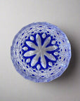 Kadowaki Edo Kiriko Crystal Sake Glass - Blue