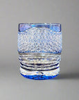 Toa Glass Whisky Glass Edo Kiriko by Satoshi Nabetani - Haine 波音 (Blue)