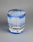 Toa Glass Whisky Glass Edo Kiriko by Satoshi Nabetani - Haine 波音 (Blue)