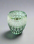 Toa Glass Edo Kiriko Crystal Whisky Glass by Satoshi Nabetani - Lotus 蓮華 (Green)