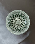 Toa Glass Edo Kiriko Crystal Whisky Glass by Satoshi Nabetani - Lotus 蓮華 (Green)