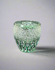 Toa Glass Edo Kiriko Crystal Whisky Glass by Satoshi Nabetani - Lotus 蓮華 (Green)