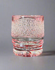 Toa Glass Whisky Glass Edo Kiriko by Satoshi Nabetani - Haine 波音 (Red)