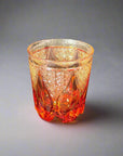 Nemoto Glass Edo Kiriko Whisky Glass by Kosho Nemoto - Shizuku 雫 (Amber Gold)