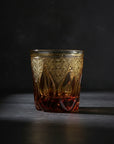 Nemoto Glass Edo Kiriko Whisky Glass by Kosho Nemoto - Shizuku 雫 (Amber Purple)