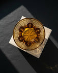 Nemoto Glass Edo Kiriko Whisky Glass by Kosho Nemoto - Shizuku 雫 (Amber Purple)