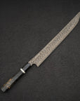 Nigara Anmon SG2 Raindrop Damascus Sakimaru Sujihiki 300mm