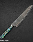 Nigara Anmon (暗紋) SG2 Raindrop Damascus Gyuto 240mm Mother-of-Pearl Inlay Handle
