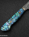 Nigara Anmon (暗紋) SG2 Raindrop Damascus K tip Gyuto 210mm Mother-of-Pearl Inlay Handle
