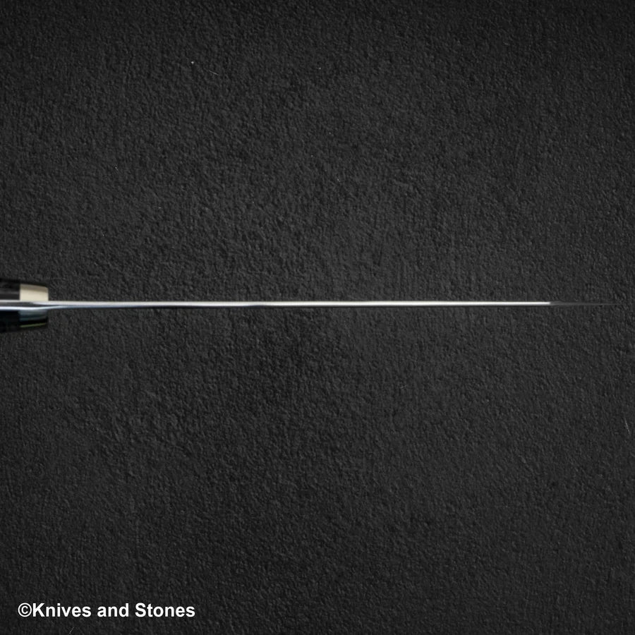 Nigara Anmon (暗紋) SG2 Raindrop Damascus K tip Gyuto 210mm Mother-of-Pearl Inlay Handle