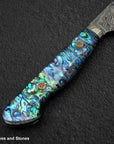 Nigara Anmon (暗紋) SG2 Raindrop Damascus K tip Gyuto 240mm Mother-of-Pearl Inlay Handle