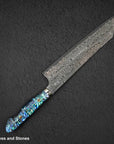 Nigara Anmon (暗紋) SG2 Raindrop Damascus K tip Gyuto 240mm Mother-of-Pearl Inlay Handle