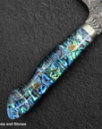 Nigara Anmon (暗紋) SG2 Raindrop Damascus K tip Gyuto 240mm Mother-of-Pearl Inlay Handle