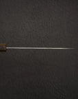 Nigara Aogami (Blue) Super Matt Kurouchi Tsuchime Finished Santoku 180mm Black Chacate